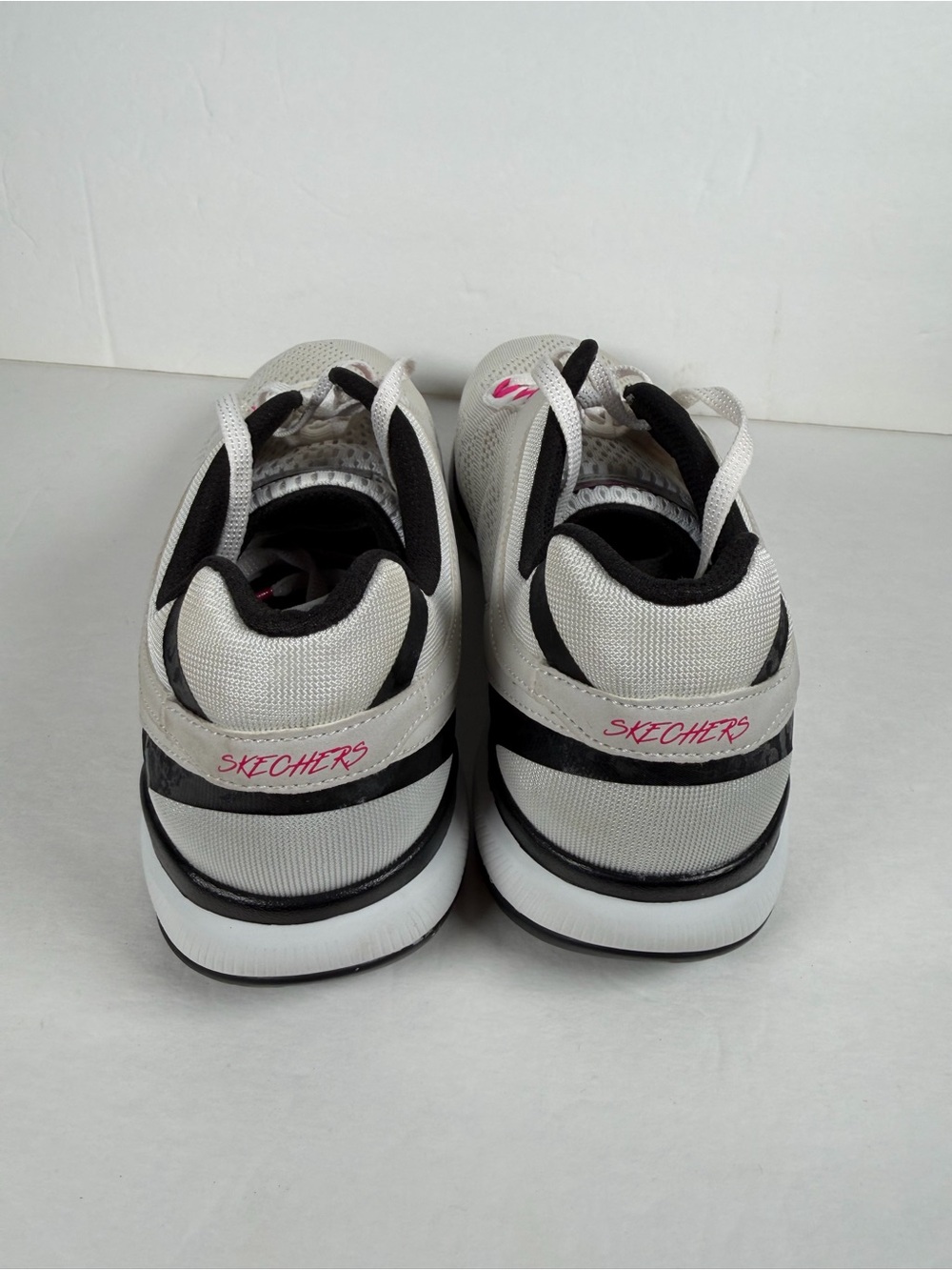 Skechers Air-Cooled Memory Foam Athletic Sneakers Women’s 9 Off White Pink - Picture 6 of 15